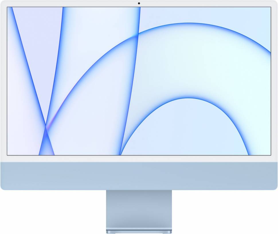 Моноблок Apple iMac A2439 24" 4.5K M1 8 core (3.2) 8Gb SSD256Gb 7 core GPU macOS WiFi BT 143W клавиатура мышь Cam синий 4480x2520